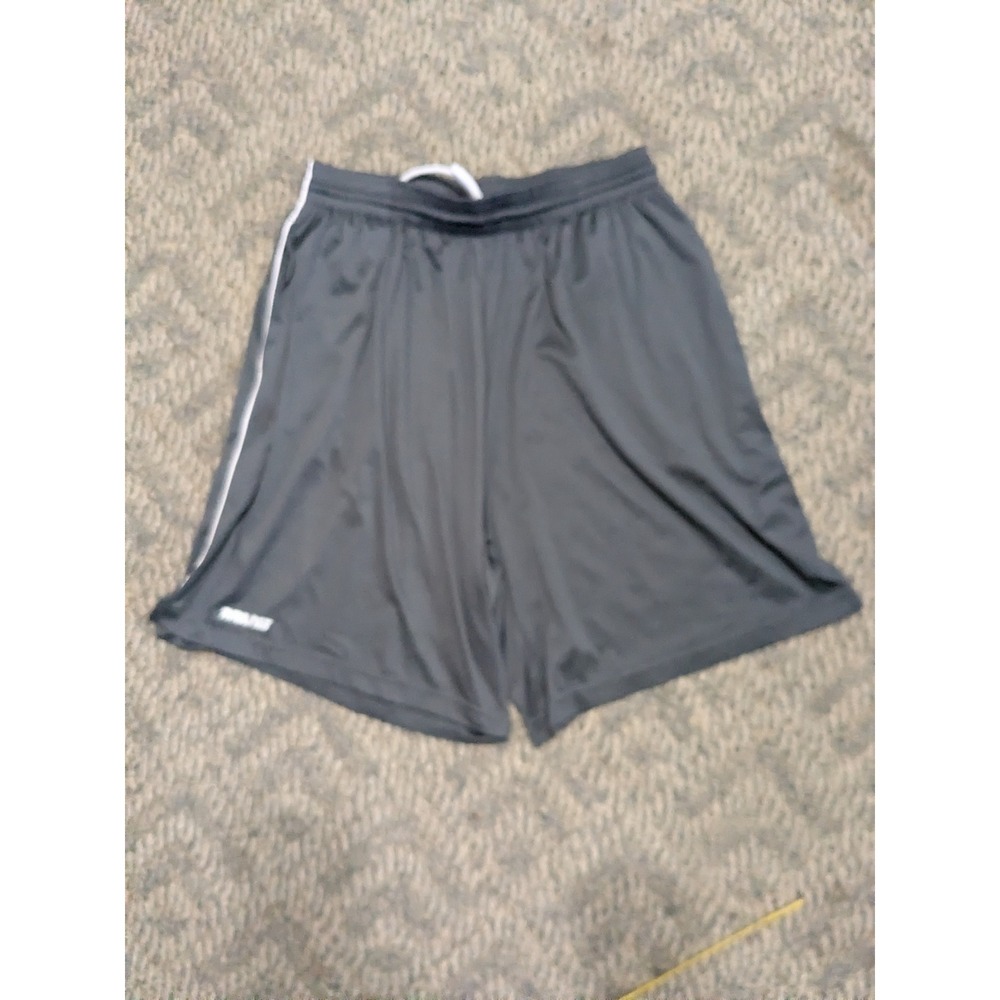 Rawlings Mens XL Gray Athletic Training Shorts White Side Stripe TTS9 Regular